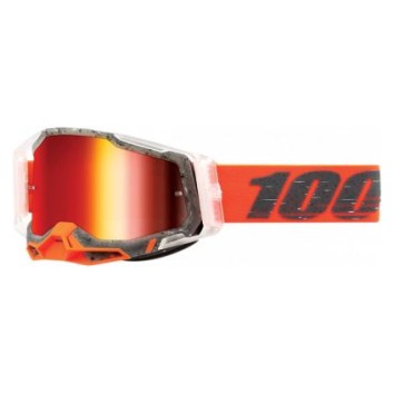 100% RACECRAFT 2 Goggle Schrute - Mirror Red Lens